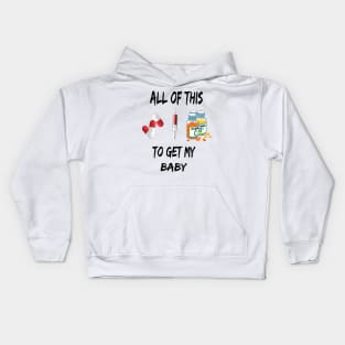 pregnant woman Kids Hoodie